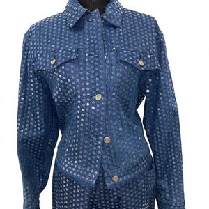 Moschino Blue Denim Matching Two Piece Set